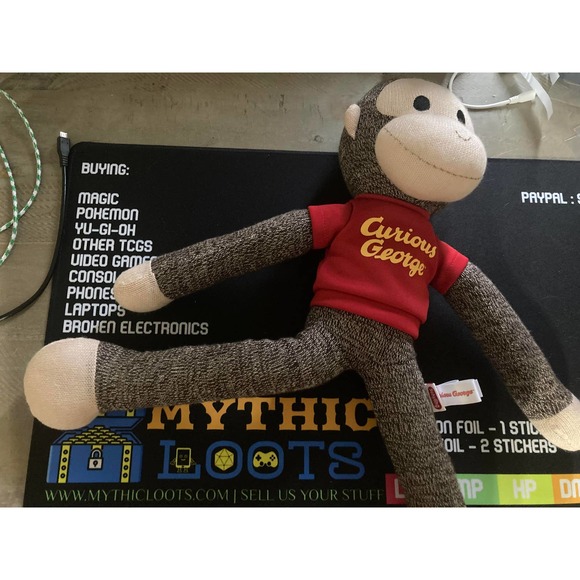Curious George Sock Monkey Plush - Picture 1 of 1